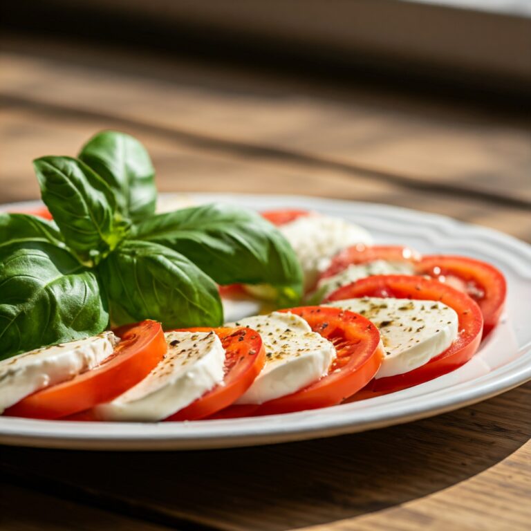 Salade Caprese (Tomates, Mozzarella, Basilic)